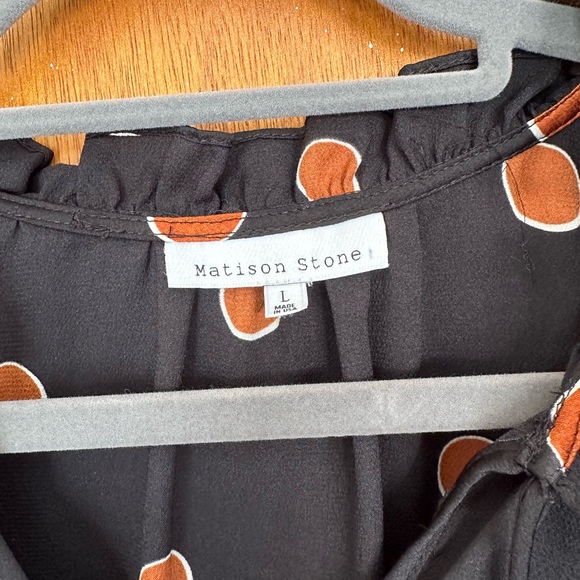 Matison Stone Anthropologie Blouse - size L - Picture 3 of 3